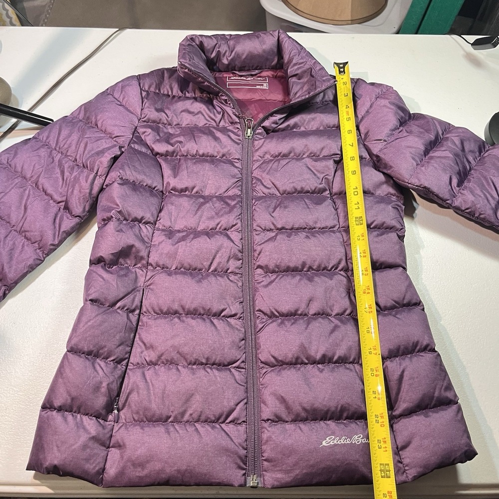 Eddie Bauer‎ Womens XS Purple EB650 Down Puffer Coat Quilted Outdoors EUC - Picture 4 of 9